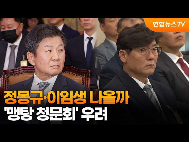 정몽규·이임생 나올까…'맹탕 청문회' 우려 / 연합뉴스TV (YonhapnewsTV)