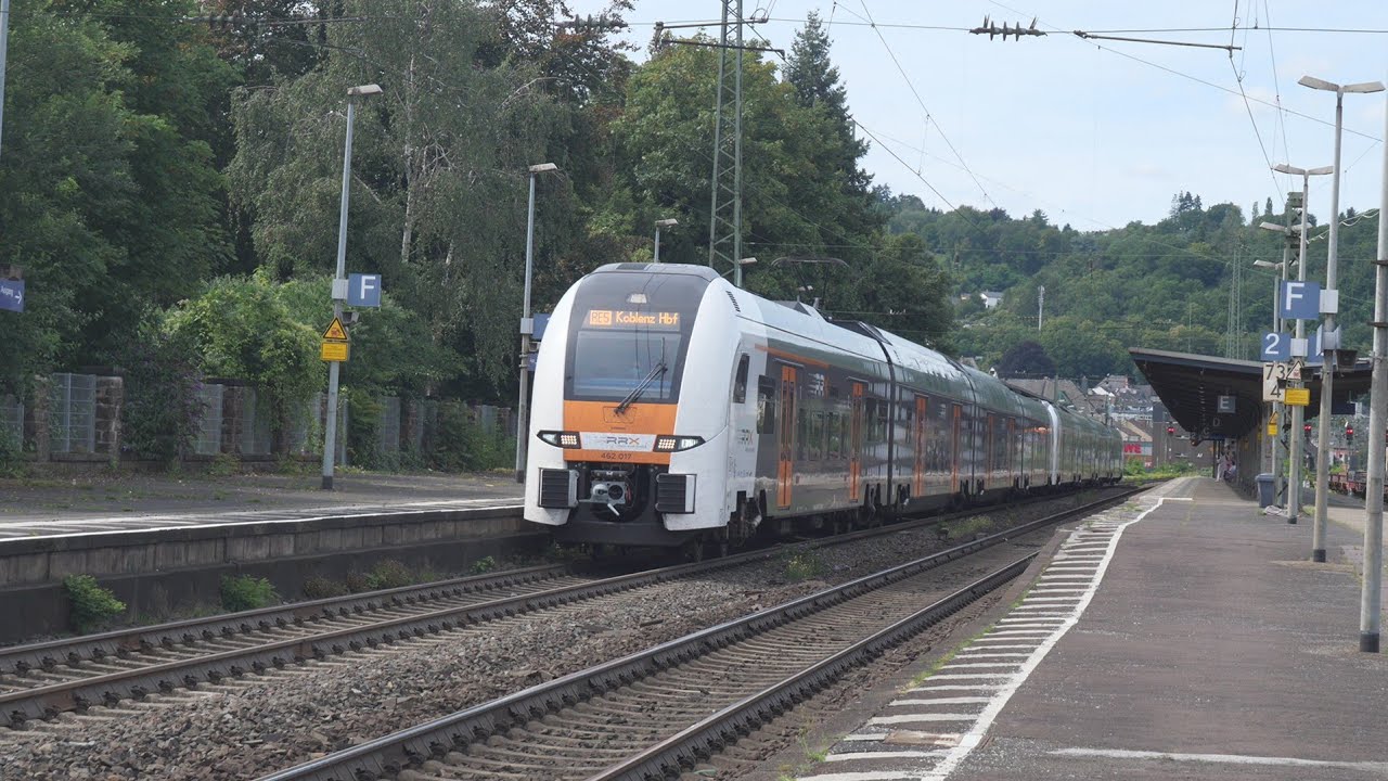Eisenbahnverkehr in Andernach Mit Br 460 643 294 101 462 640 193 189 185 401