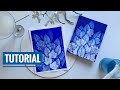 Leaf painting in two colors / Leaf art / Botanical painting / Acrylic painting for beginners