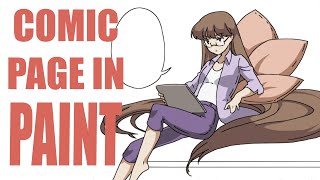 Comic page in Paint (timelapse)