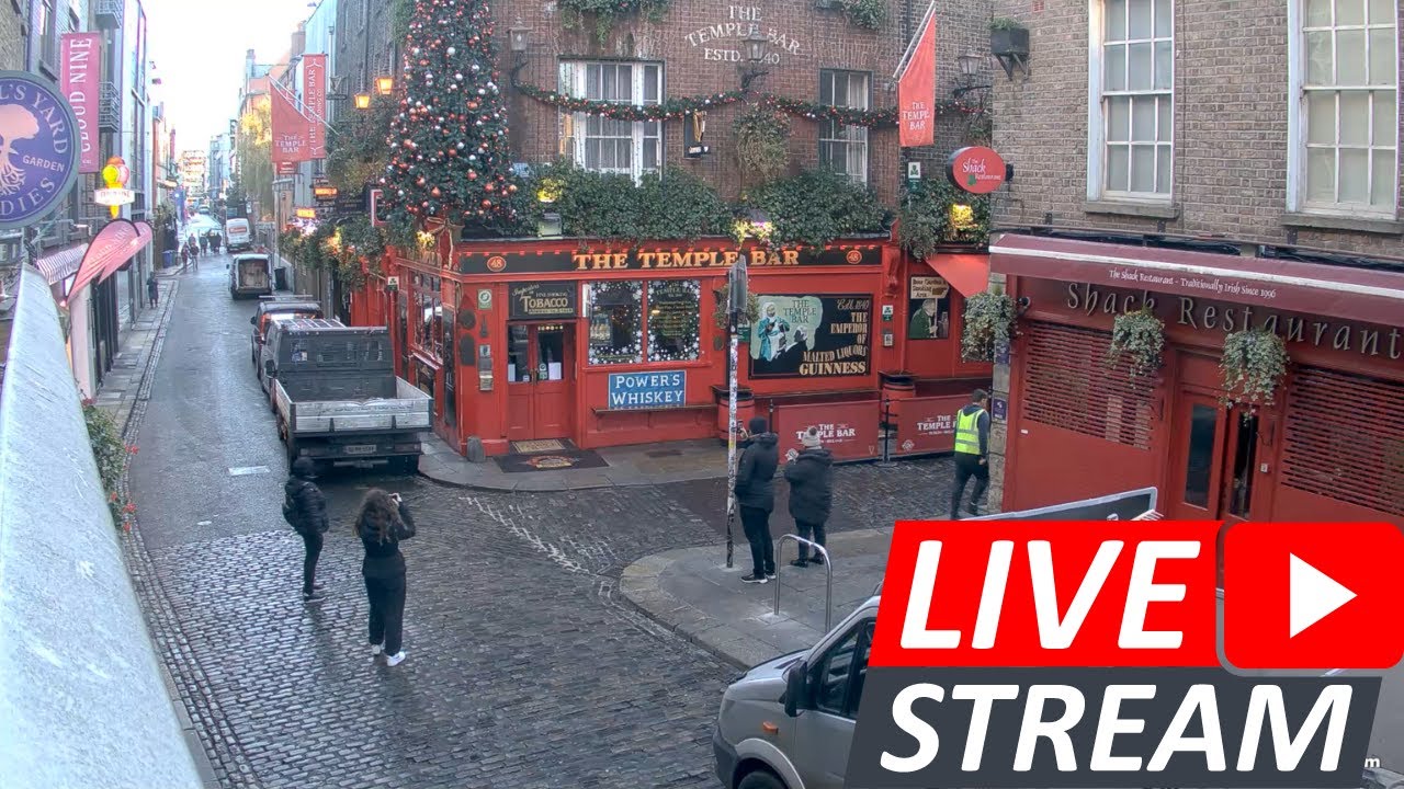 Temple Bar Webcam Live Streaming Dublin HD With Audio Powered By 