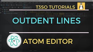 How to Outdent Lines in Atom Editor - Keyboard shortcuts