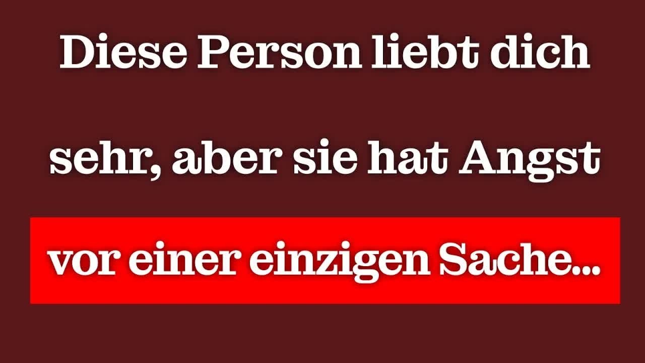 Diese Person empfindet Liebe für dich, aber sie hat vor einer Sache Angst ｜ Carl Jung