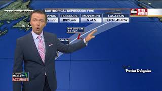 Subtropical Depression Five Forms | Tracking the Tropics