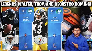 LEGENDS WALTER PAYTON, POLAMALU, AND DECASTRO COMING!