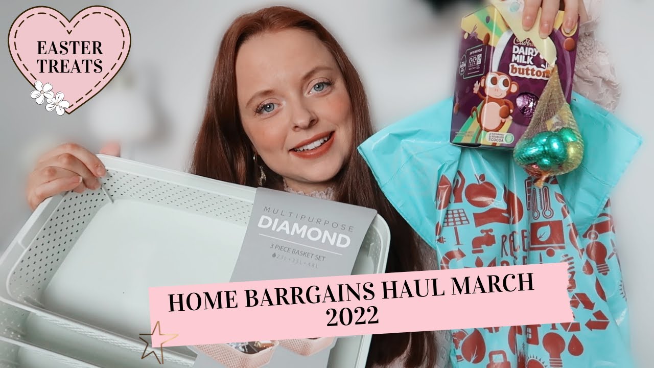 HUGE HOME BARGAINS HAUL MARCH 2022 | EASTER GOODIES, ORGANISATION AND MORE