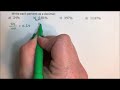 Percent - Converting From Percent to Decimal