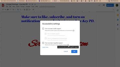 Low Key PD: Google Drawings - Tools - Accessibility