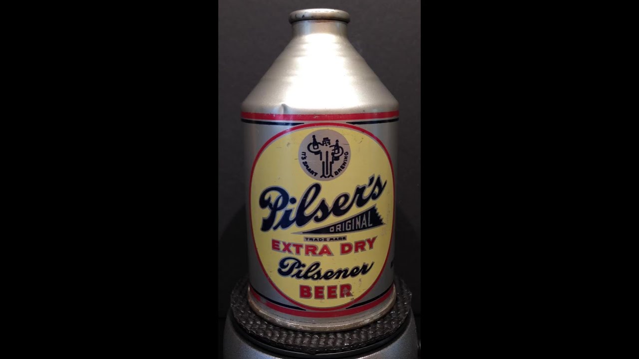 Pilser's Original Extra Dry Pilsener Beer Vintage Crowntainer Cone Top Beer Can - 198-12