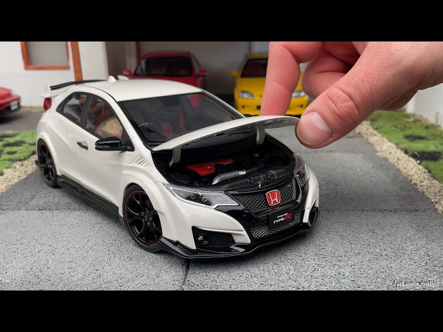 1/18 EBBRO ホンダ シビック タイプR FK2 2015 1:18 Honda Civic Type R (FK2) 2015, Championship white - Ebbro