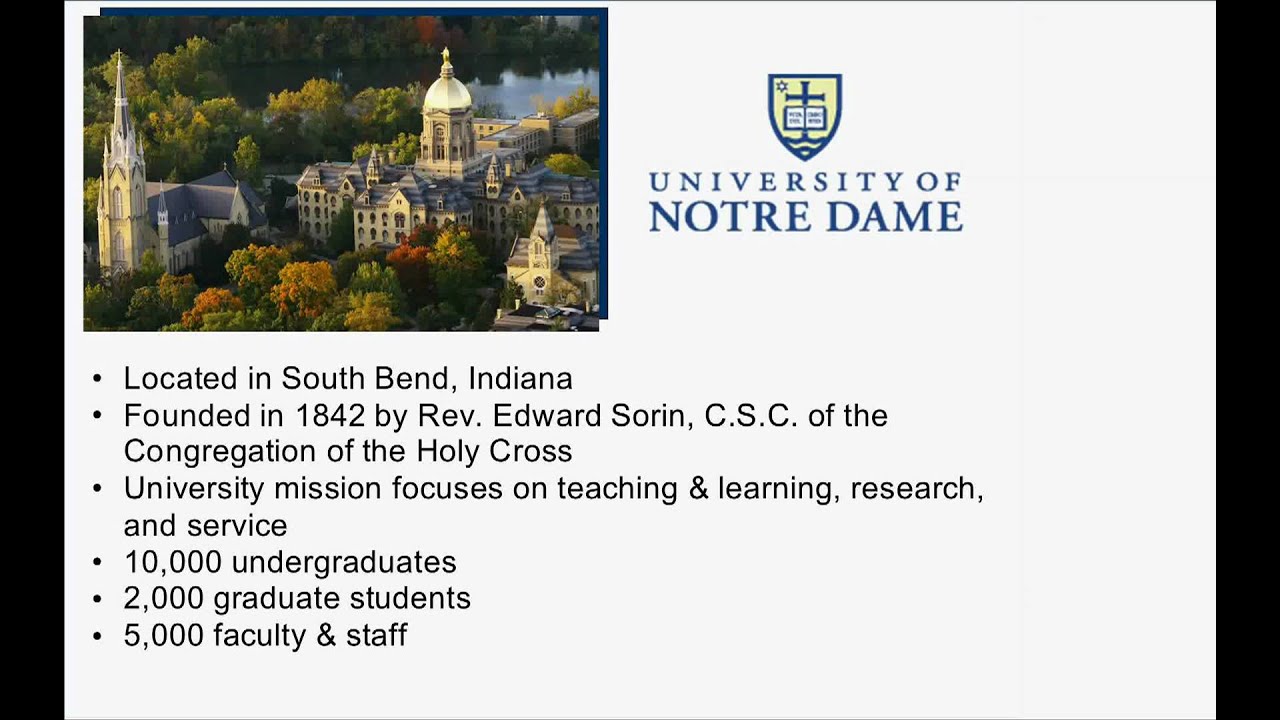 University of Notre Dame on Google Apps Education Edition