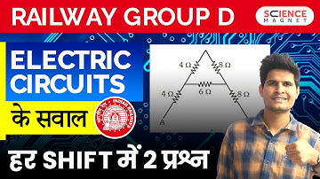 Railway Group D 🤩 Science Electric Circuit Questions हर Shift में 2 प्रश्न #neerajsir #sciencemagnet
