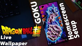 Goku Ultra Instinct - Live Wallpaper + Homescreen setup - Customize LIKE A PRO - EP68 - DBS Theme screenshot 5