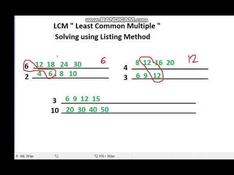 Solving LCM using Listing Method - YouTube