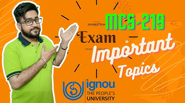 MCS 219 Important Topics For Exam By Exam Aasaan Hai