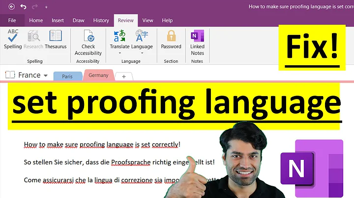 How to set proofing language in OneNote - Fix
