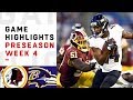 Redskins vs. Ravens Highlights | NFL 2018 Preseason Week 4