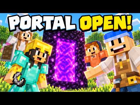 We Finally Built Our Nether Portal! | Minecraft S8 Ep. 4.6
