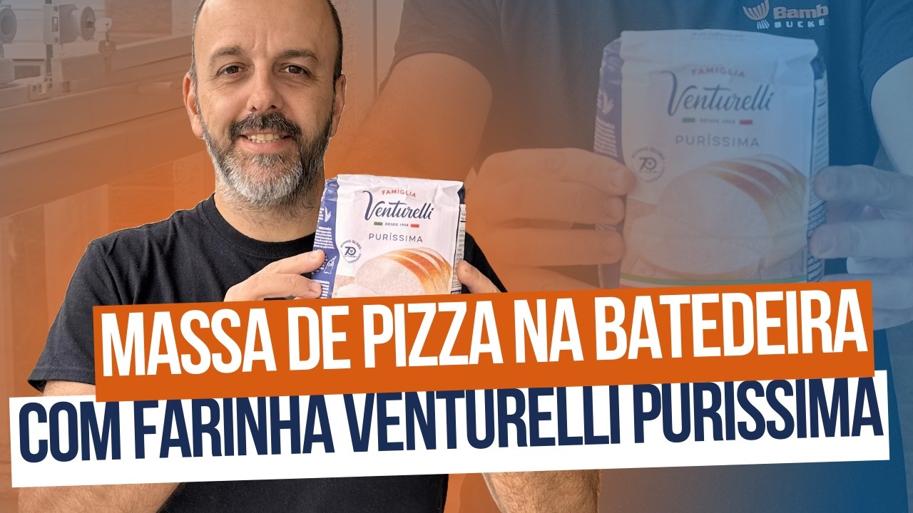 Como fazer massa de pizza de longa fermentação em casa usando batedeira e farinha nacional