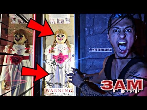 DO NOT VISIT ANNABELLE DOLL MUSEUM AT 3AM!! *OMG SHE'S REAL* - YouTube