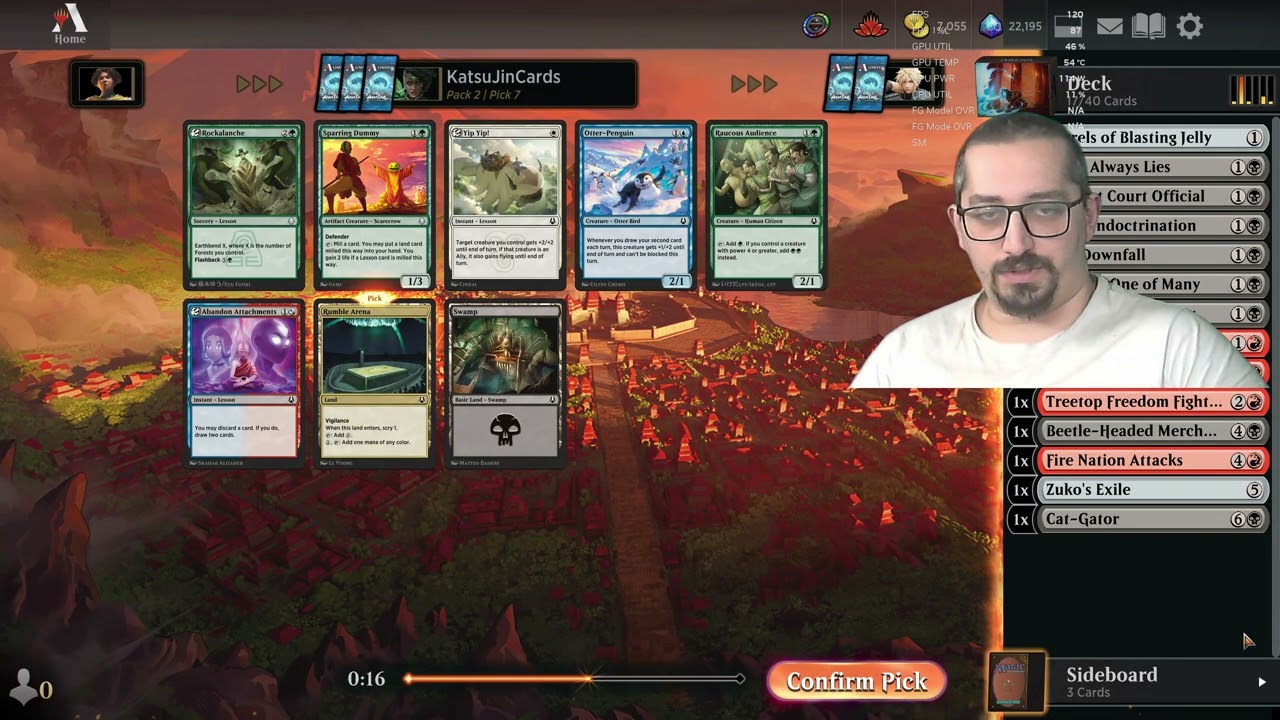 6 Win Monoblack Avatar Draft full draft, deckbuilding and gameplay.