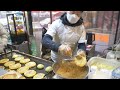 Pan Fried Sweet Pumpkin Pancake with Honey - Korean Street Food