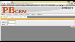 PBcrm - beállítások,ügyfélkapu regisztráció jóváhagyás screenshot 1