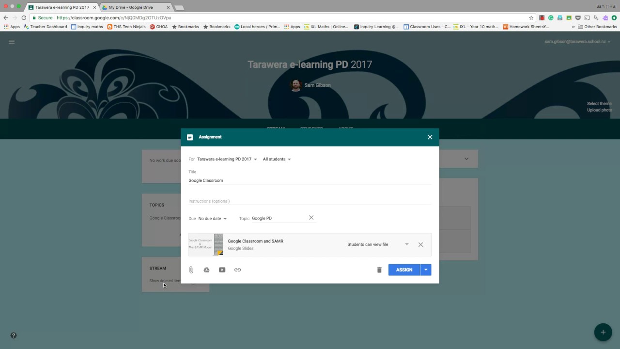 Assignments on google classroom Assignments on google classroom picture