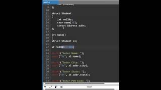 Nested Structure in C