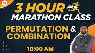 3 Hour Marathon Class | Maths | Permutation & Combination | By Arjun Mahendras | 10:00 am