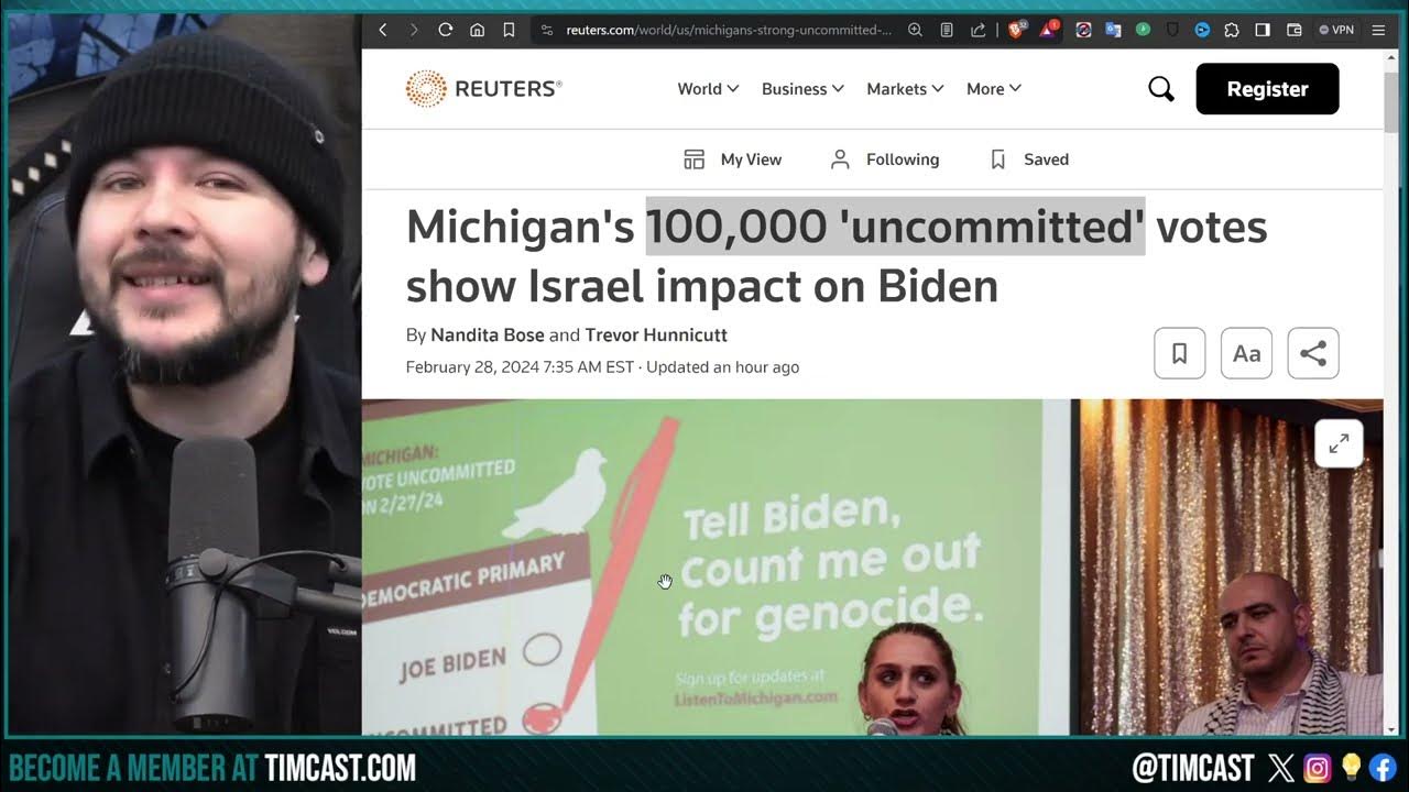 Biden LOSES PRIMARY TO UNCOMMITTED In Dearborn In HUMILIATING Loss, Trump Tracking To WIN 2024