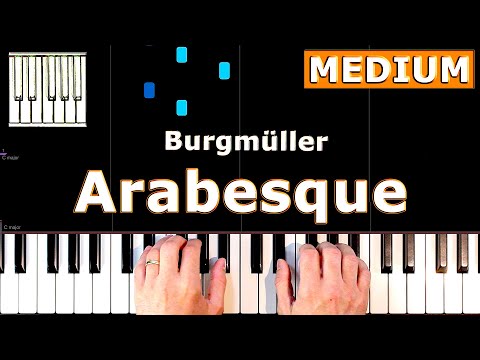 Arabesque - Burgmüller - Piano Tutorial Easy