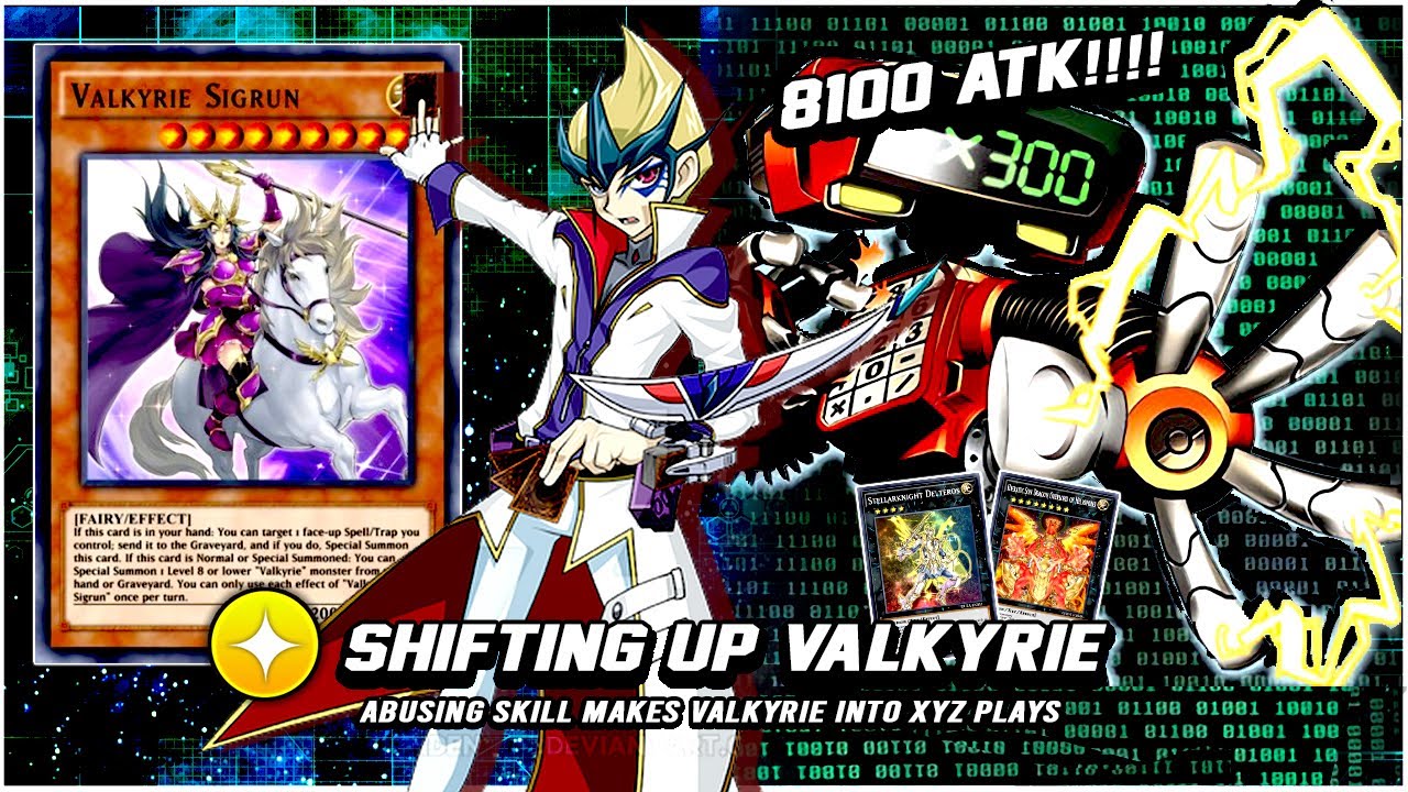 INSANE 8100 ATK SHIFTING UP OTK SKILL ABUSE WITH VALKYRIE XYZ! [YuGi