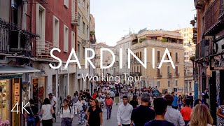 [4K] SARDINIA | CAGLIARI | Walking Tour | Relaxing Music #italy