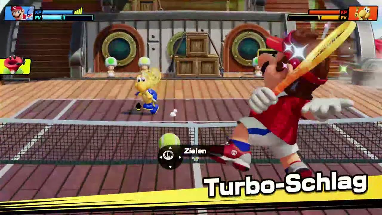 BeastCraftGaming Mario Tennis Fever Online Batlle rank batlle Super Mario vs Blue-Koopa