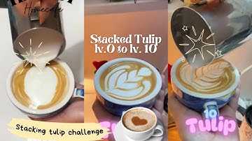 Latte Art Tulip 1 to 10 :Layers