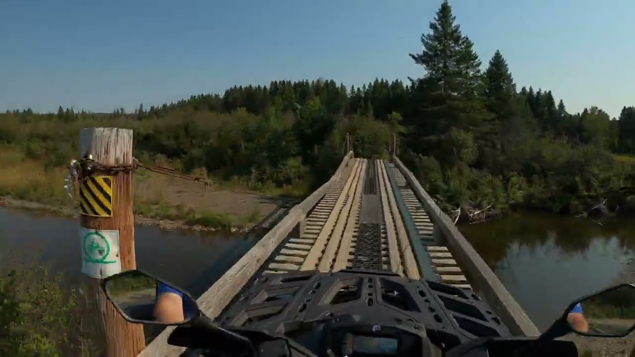 Atv ride from Wallagrass to Fort Kent Maine on new trail. YouTube