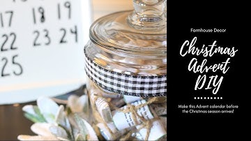 Farmhouse Christmas Advent Calendar DIY Craft | Christmas DIY