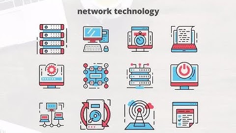 Network Technology - Flat Animation Icons After Effects Templates