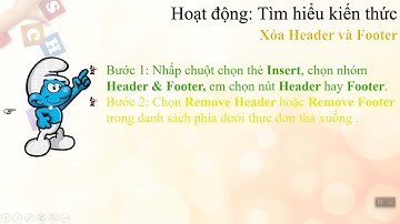 Lớp 4_ Chủ đề 7.  Header và Forter