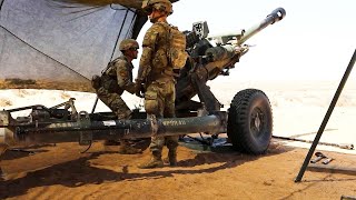 Artillery M119 Howitzers in Action at African Lion 2024