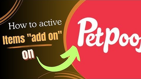 How to active  items "ADD ON