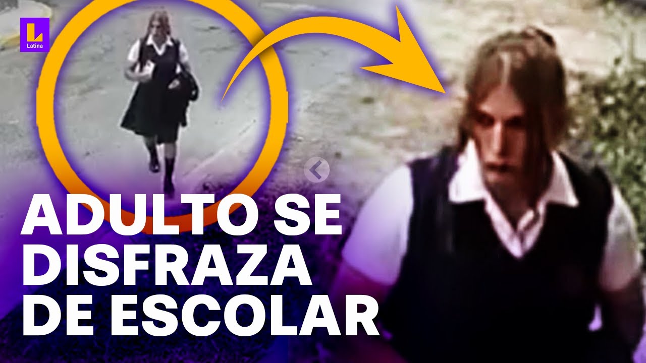 Madres temen por adulto que se disfraza de alumna de colegio: 