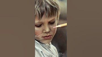 Thumbnail of Portrait Drawing in Progress - Sped Up @artmarjo  #drawing #art #photorealistic #hyperrealisticart