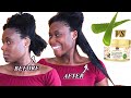 Detangle Thick Natural Hair Quickly! - Aloe Vera vs African Pride's Pre-shampoo (4C hair Friendly)