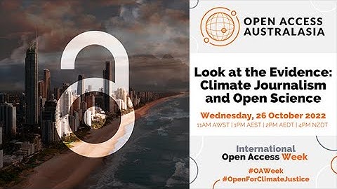 Look at the Evidence: Climate Journalism and Open Science