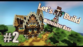 Minecraft großes  MITTELALTERLICHES Haus Bauen/ Tutorial Deutsch Part 2. 32x28