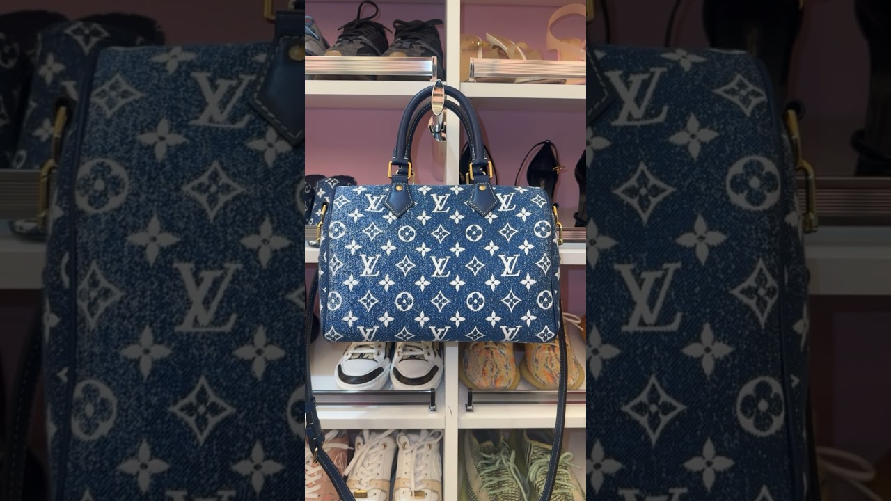 NEW LOUIS VUITTON SPEEDY 25 BORO BAG 💙🔥 $4100 LAUNCHING