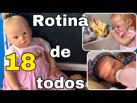 ROTINA DE TODOS OS 18 BEBÊS REBORN | PRIMEIRO DIA DE FÉRIAS | PARTE 1 | GABI REBORN