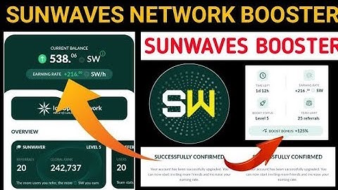 How to increase Sunwaves mining ⛏️ speed || ice network second project sunwaves booster process